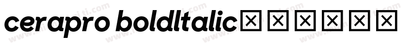 cerapro boldltalic字体转换